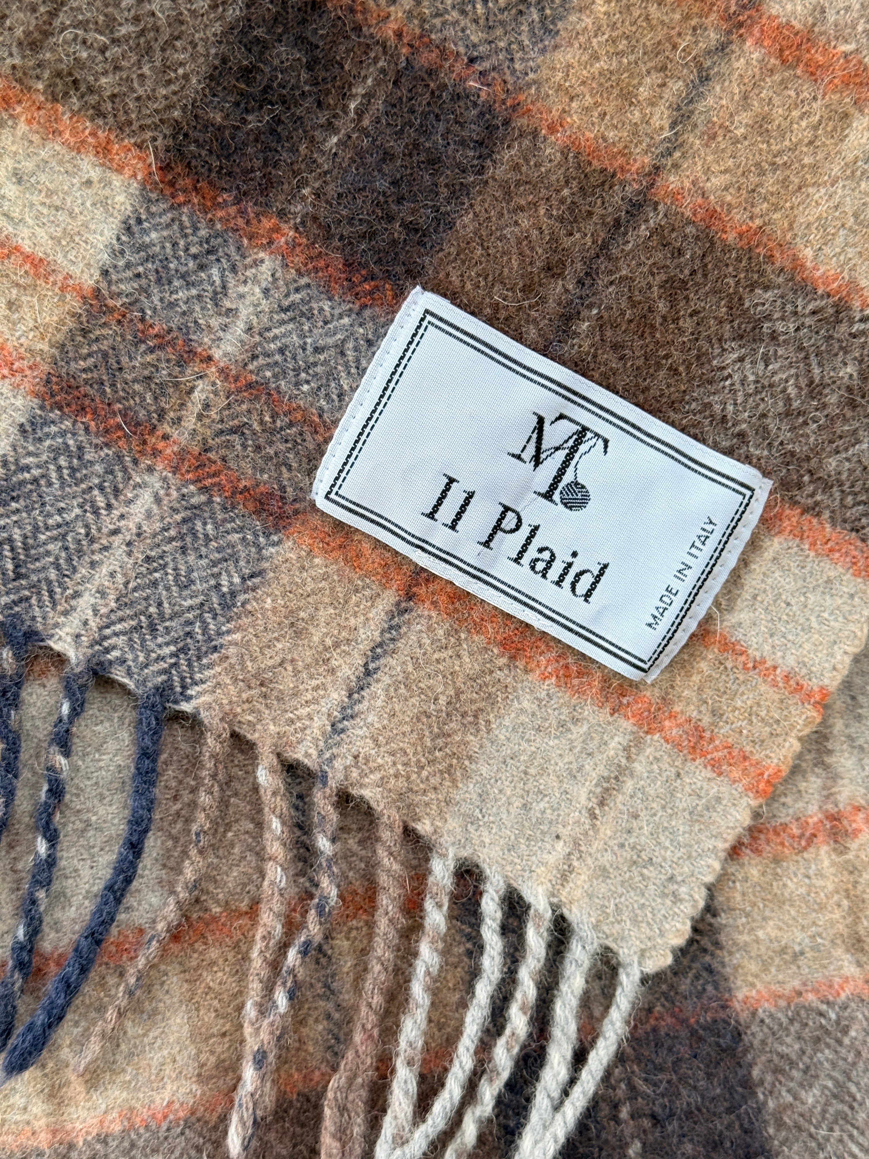 Italian Wool Plaid Blanket