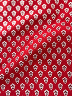 Red Block Print Table Runner