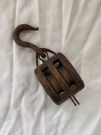 Vintage Pulley with Hook