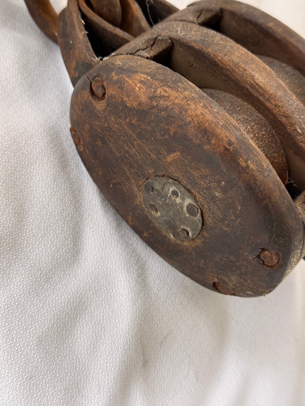 Vintage Pulley with Hook