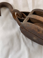 Vintage Pulley with Hook