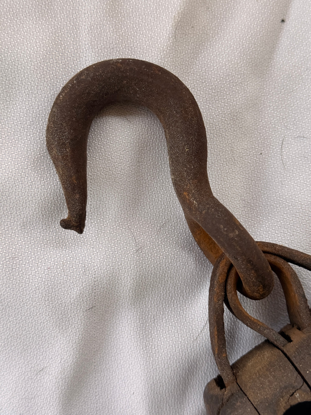 Vintage Pulley with Hook