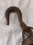 Vintage Pulley with Hook