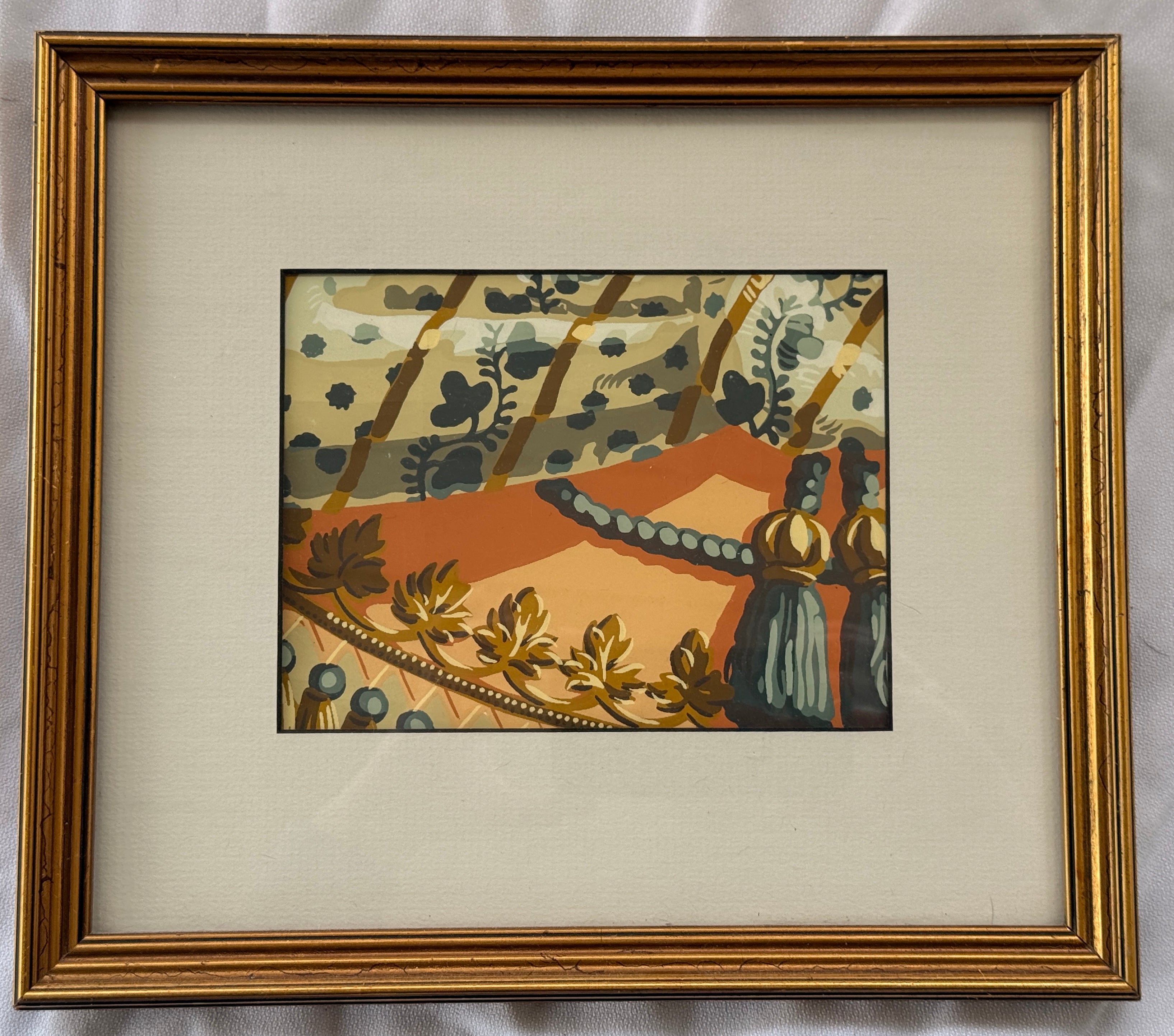 Framed Vintage Wallpaper