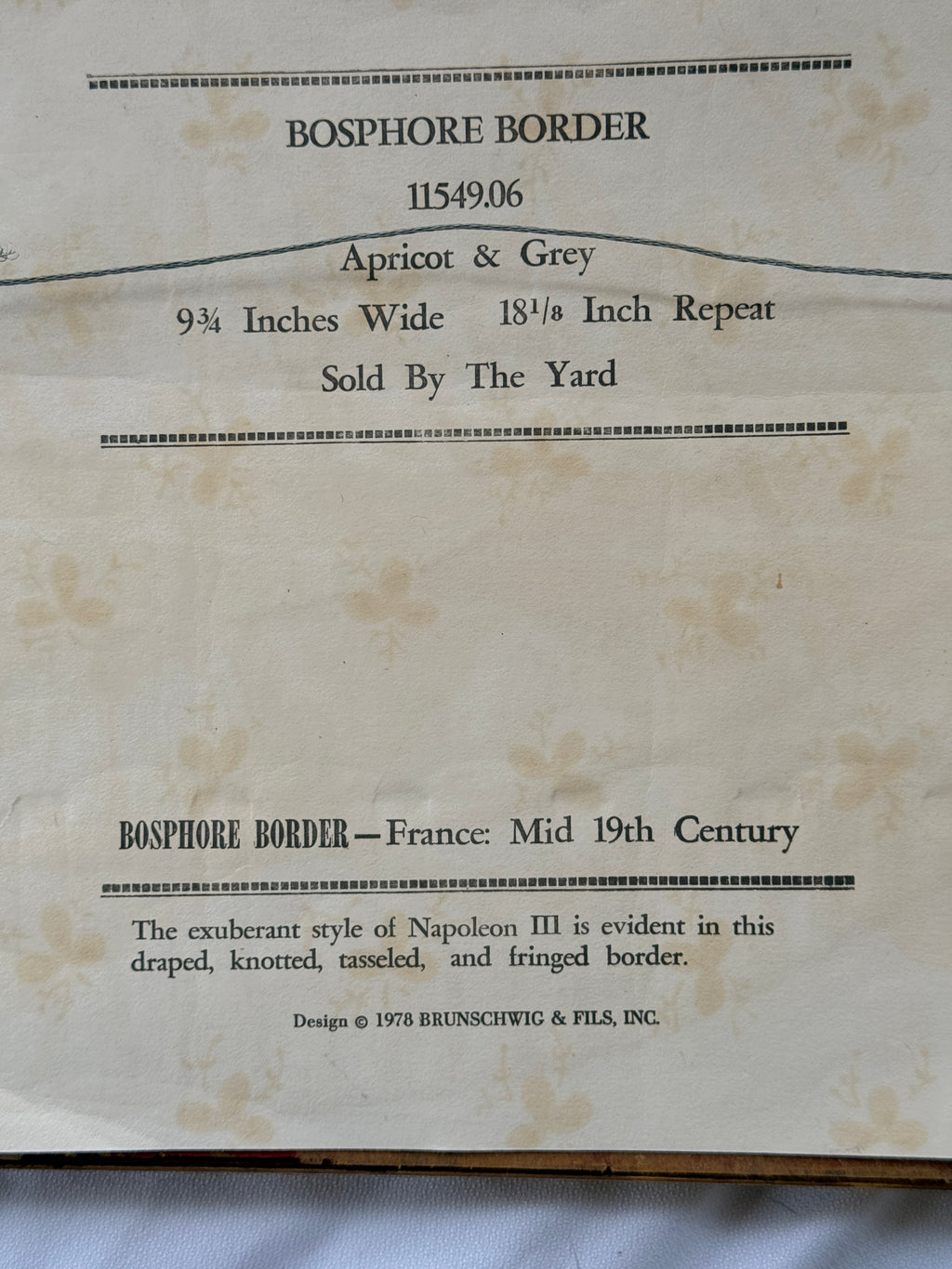 Framed Vintage Wallpaper