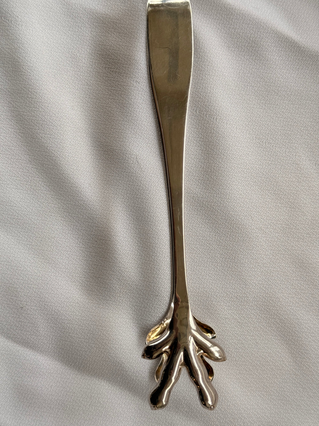 Silver Eagle Claw Ice Tongs