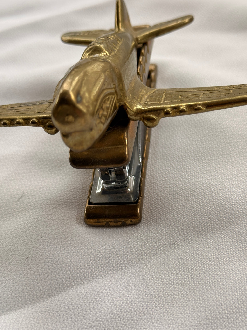 Vintage Brass Airplane Stapler