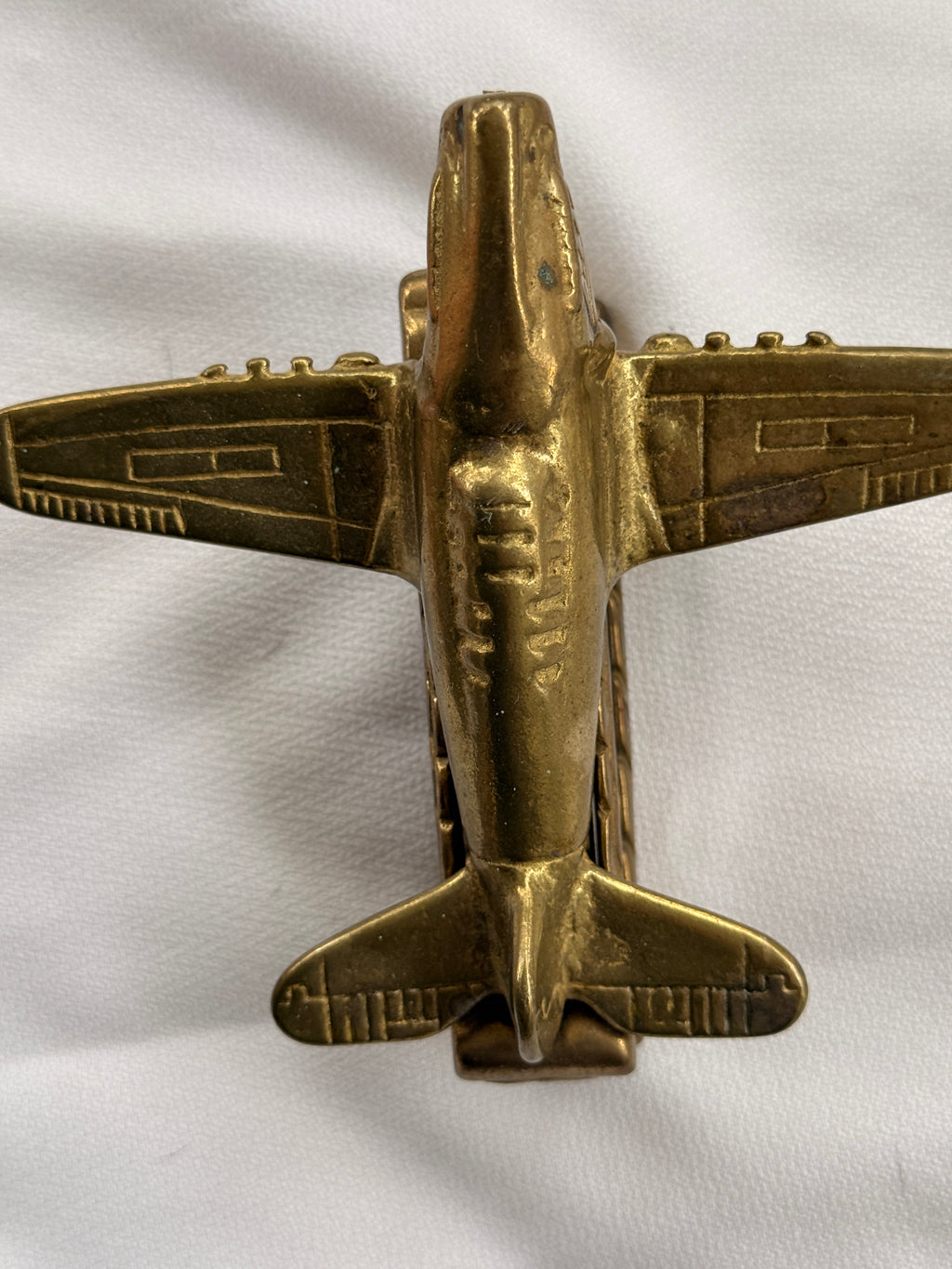 Vintage Brass Airplane Stapler