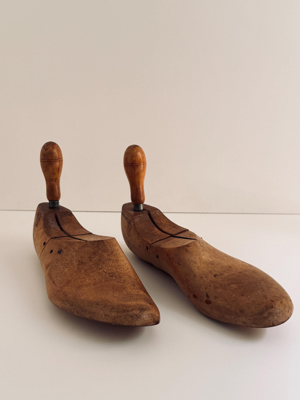 Vintage Wooden Cobbler's Shoe Last, Hinged Wood Shoe Form, Industrial Found Object