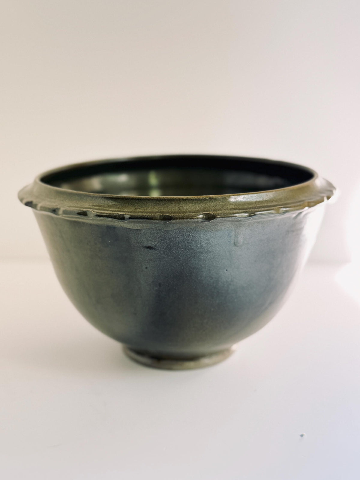 Green Stoneware Bowl