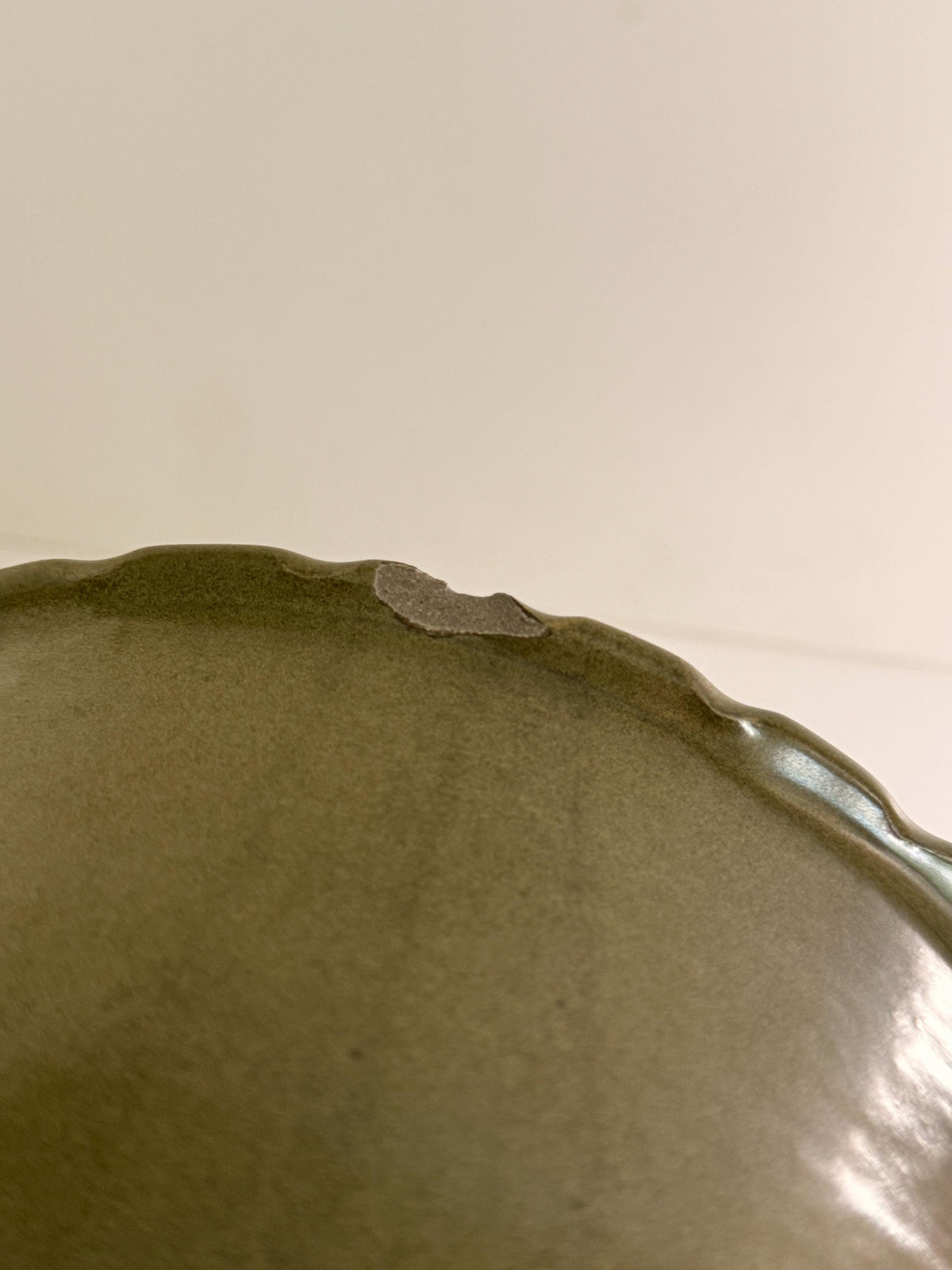 Green Stoneware Bowl