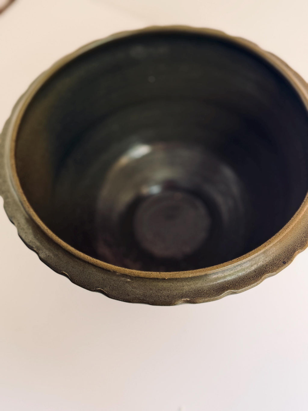 Green Stoneware Bowl