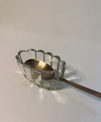 Ribbed Glass Spoon Rest