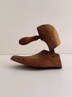 Vintage Wooden Cobbler's Shoe Last, Hinged Wood Shoe Form, Industrial Found Object
