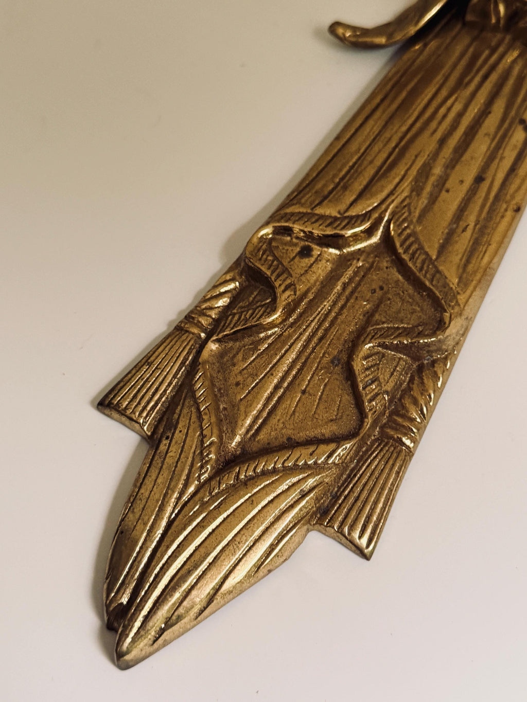 Vintage Brass Bow Double Candle Sconce, Ribbon Wall Candle Holder, Hollywood Regency Decor