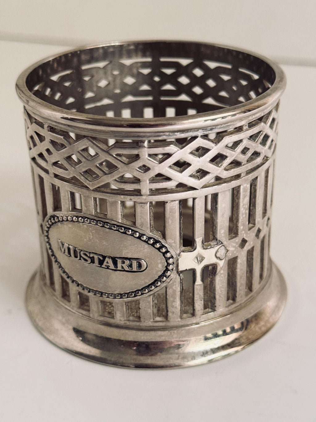 Decorative Silver Ketchup and Mustard Holders