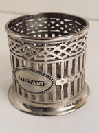 Decorative Silver Ketchup and Mustard Holders