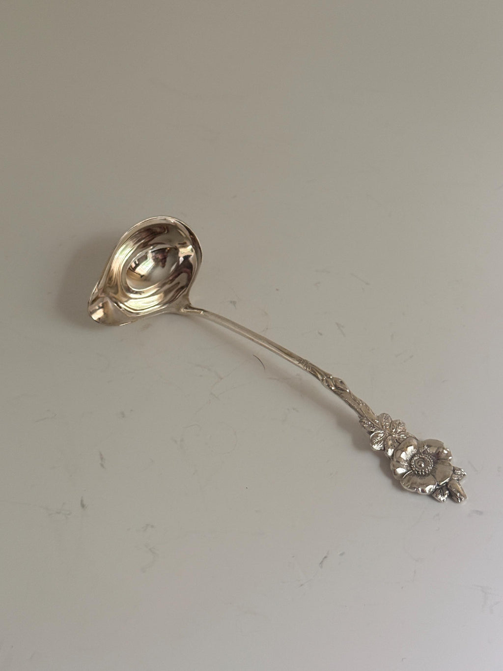 Vintage Reed & Barton Silverplate Serving Utensils, Floral Appetizer Fork and Spoon Set