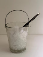 Etched Glass Ice Bucket