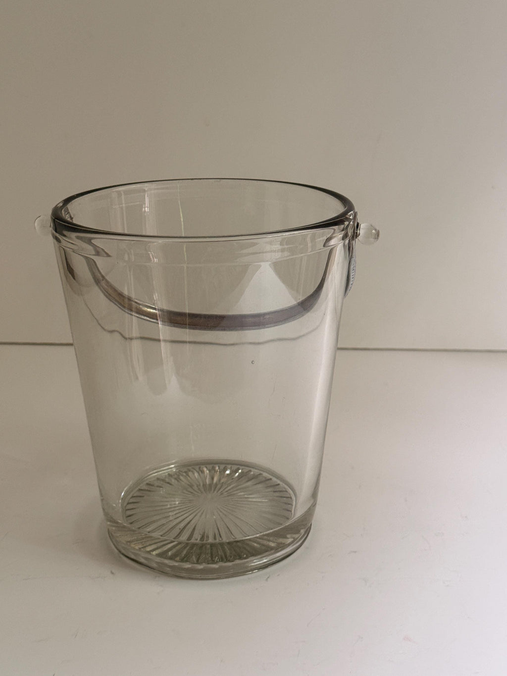 Etched Glass Ice Bucket