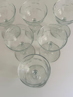 Set of 6 Etched Cordial Glasses