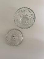Etched Glass Candy Dishes