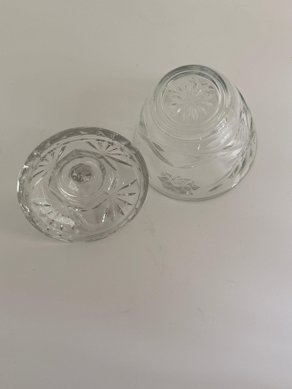 Etched Glass Candy Dishes
