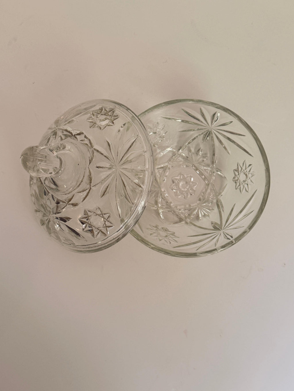 Etched Glass Candy Dishes