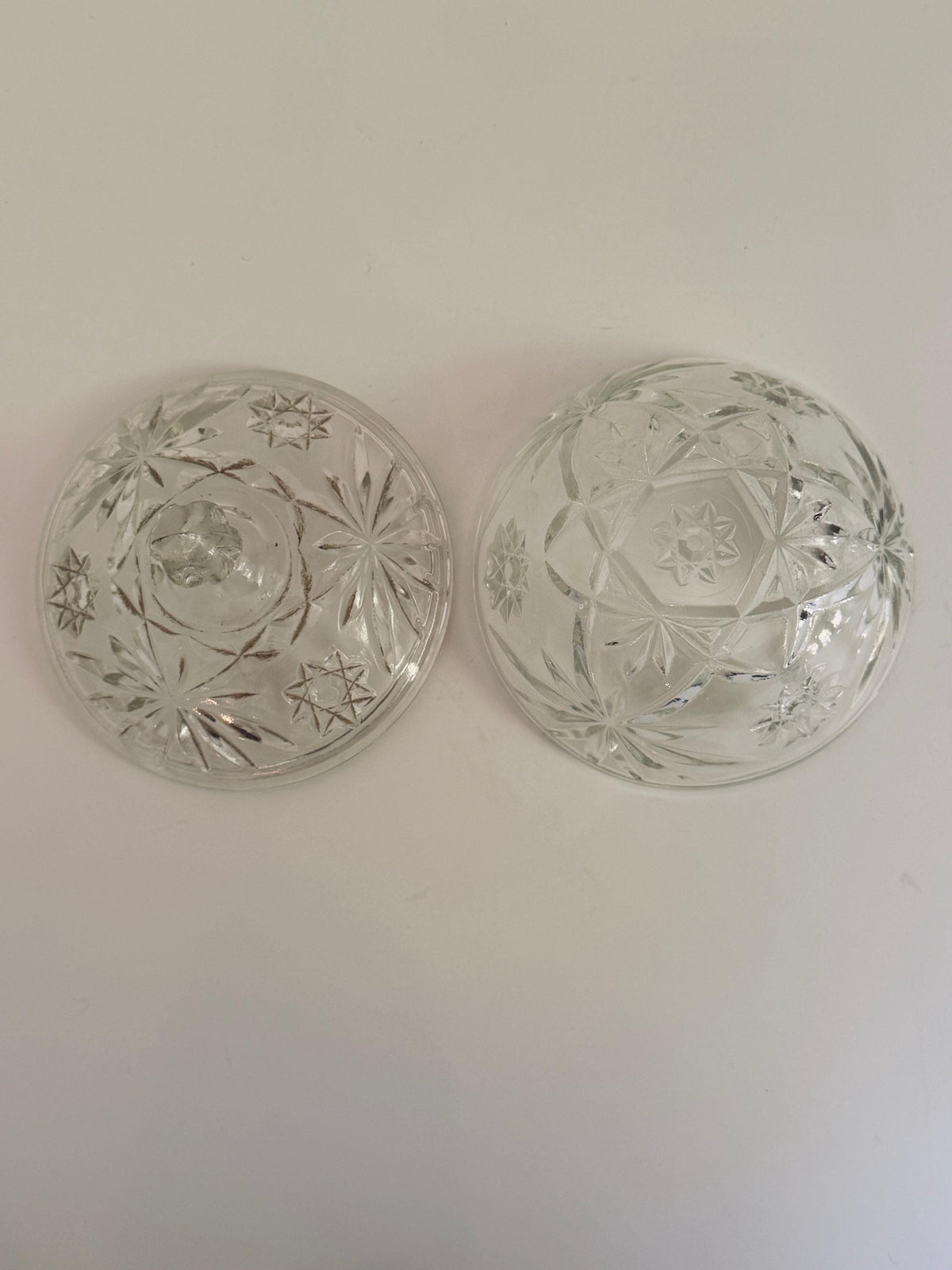 Etched Glass Candy Dishes