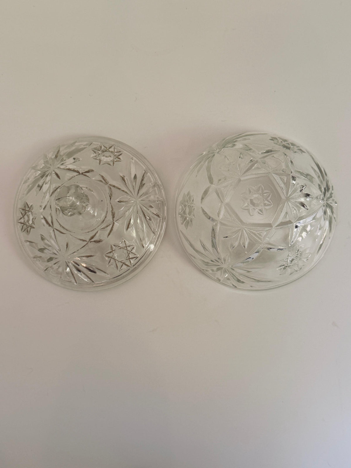 Etched Glass Candy Dishes