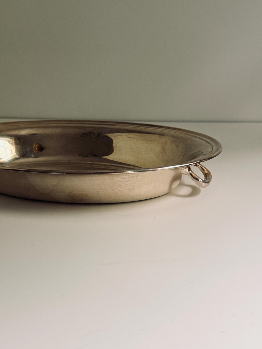 Oblong Silver Bowl