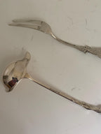Vintage Reed & Barton Silverplate Serving Utensils, Floral Appetizer Fork and Spoon Set