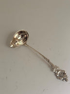 Vintage Reed & Barton Silverplate Serving Utensils, Floral Appetizer Fork and Spoon Set