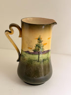 Vintage Haynes Ware Pastoral Ceramic Pitcher