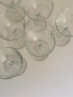 Set of 6 Etched Cordial Glasses