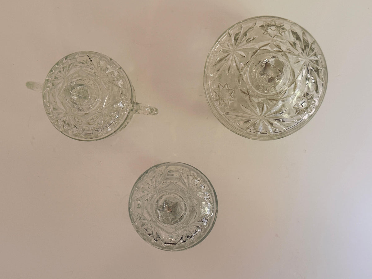 Etched Glass Candy Dishes