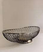 Vintage Silverplate Wire Bread Basket