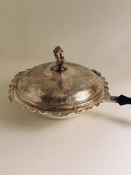 Silverplate Covered Vegetable Dish with Handle