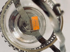 Vintage English Crystal Sauce Caddy with Spoon, Silverplate Condiment Server, Glass Mustard Pot, Made in England
