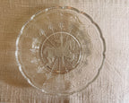 Vintage Pressed Glass Carousel Horse Plate, Scalloped Edge, Equestrian Decor