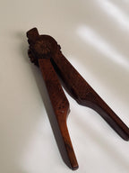 Vintage Carved Wood Nutcracker, Scandinavian Style Folk Art Nut Cracker, Hand Carved Kitchen Tool
