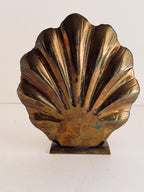Vintage Brass Leaf Votive Candle Holder, Sculptural Botanical Decor