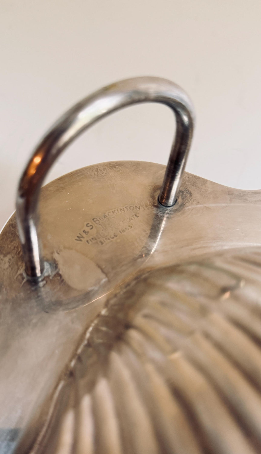 Vintage W&S Blackinton Silverplate Shell Serving Tray, Scallop Shell Hors d’Oeuvres Server, Sauce Bowl and Cocktail Pick Holder