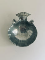 Vintage Wilton Armetale Radish Dish, Pewter Tone Vegetable Serving Bowl, Majolica Serveware