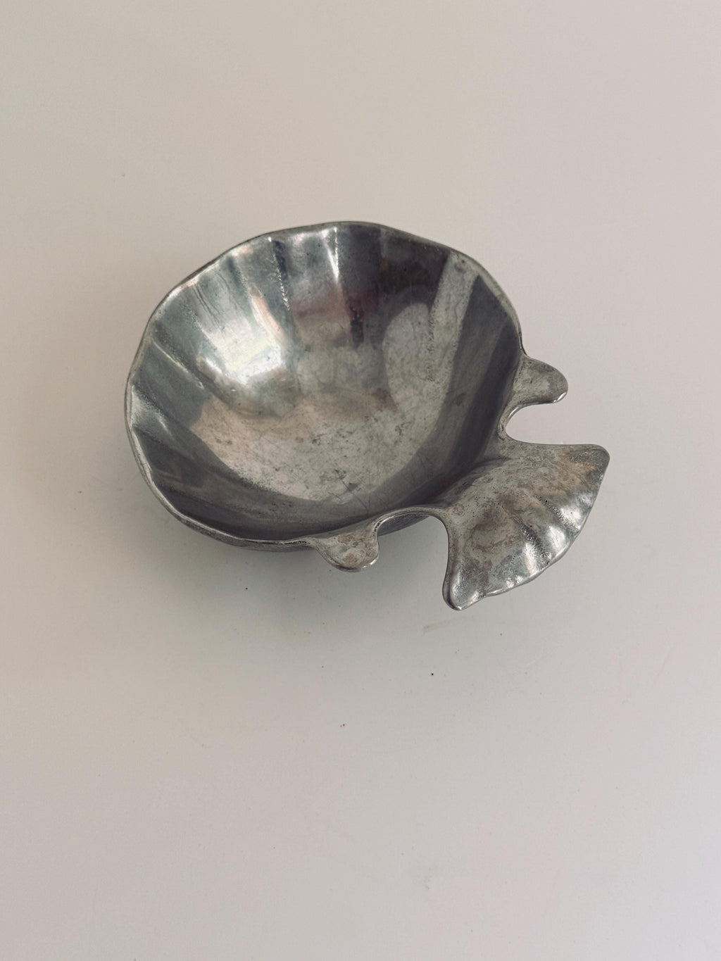 Vintage Wilton Armetale Radish Dish, Pewter Tone Vegetable Serving Bowl, Majolica Serveware