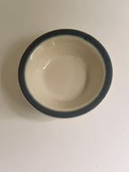 Vintage Buffalo China Blue Rim Bowl, Restaurant Ware Small Ceramic Bowl, Sold Individually