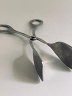 Vintage Stainless Steel Serving Tongs, Scissor Style Buffet Tongs, Pastry & Appetizer Server