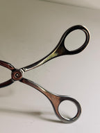 Vintage Stainless Steel Serving Tongs, Scissor Style Buffet Tongs, Pastry & Appetizer Server