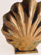 Vintage Brass Leaf Votive Candle Holder, Sculptural Botanical Decor