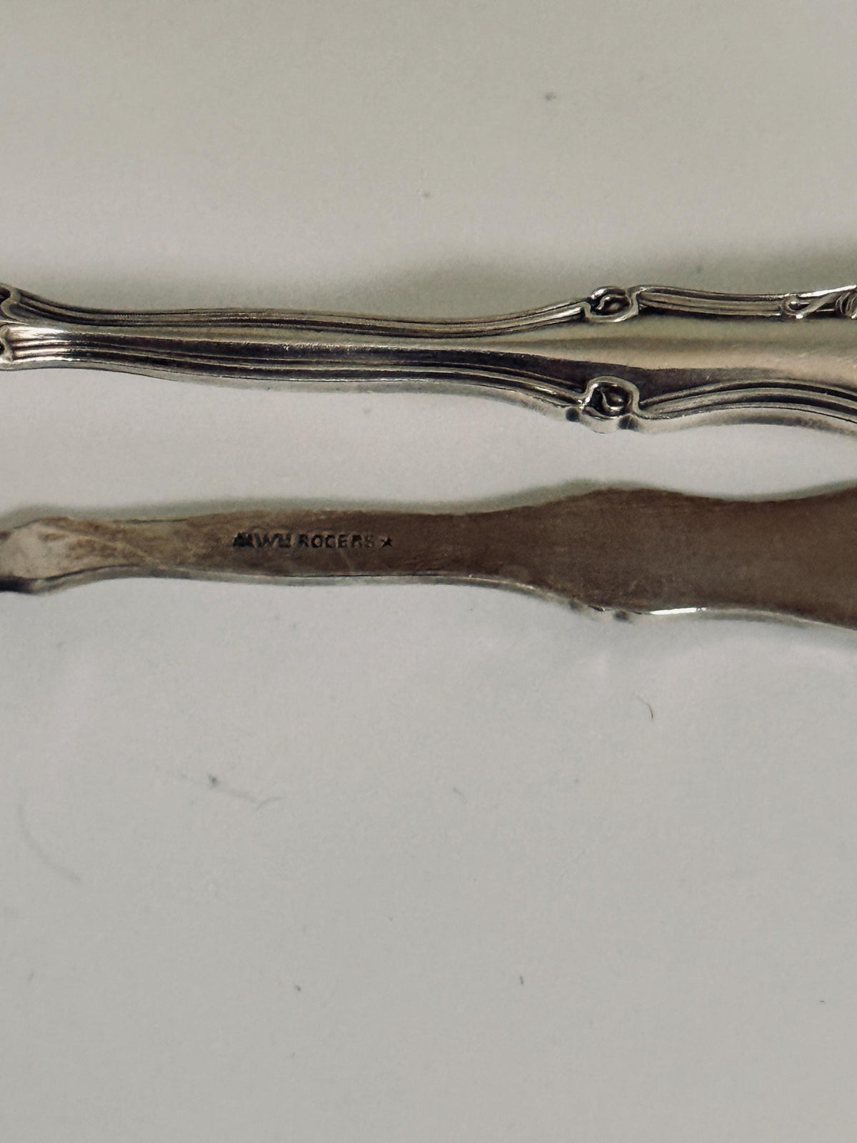 Vintage Wm. A. Rogers Silverplate Sugar Tongs, Ornate Floral Claw Tongs, Antique Style Serveware